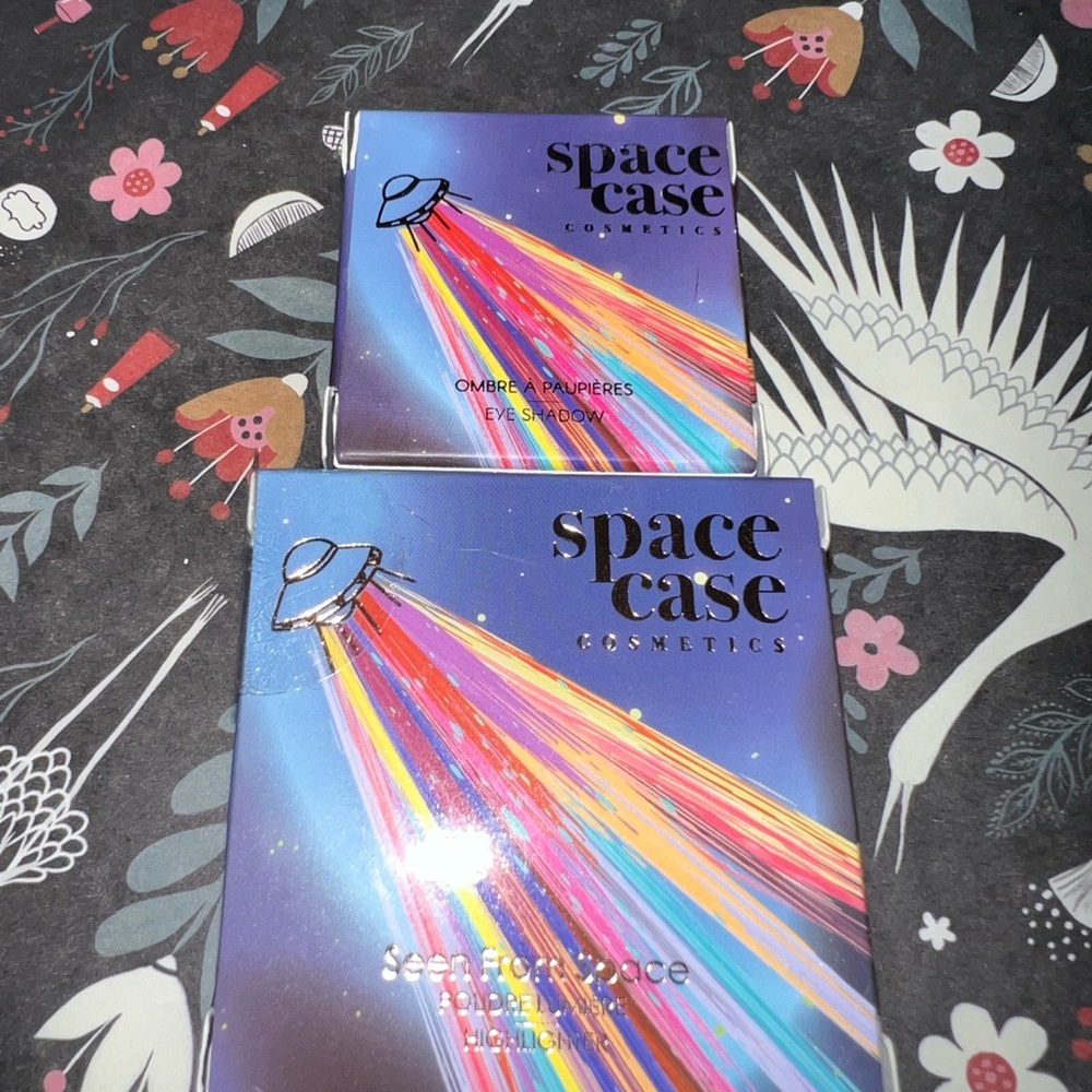 Space Case Cosmetics Blush in Intense Stargasm and Highlighter in Seen From Set